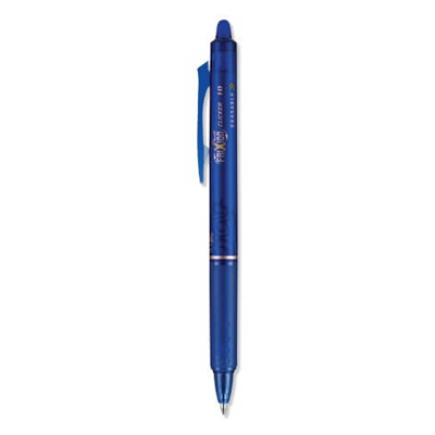 Pilot FriXion Ball Clicker Erasable Gel Fine Point Pen, Blue Ink - Pack of 2