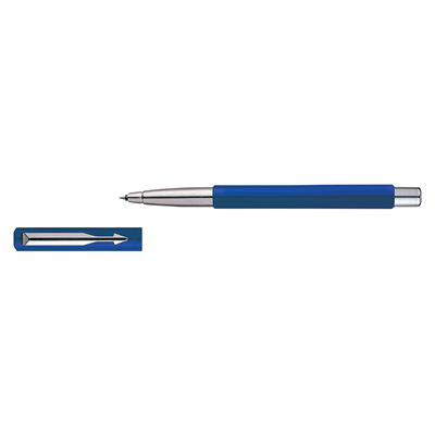 PARKER VECTOR STANDARD ROLLER BALL PEN WITH SS TRIM( BLUE BODY