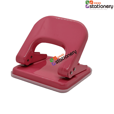 Hole Paper Punch Perforator Metal Hand Held Paper Puncher , Light Pink 3mm, Size: 14cm x 6cm