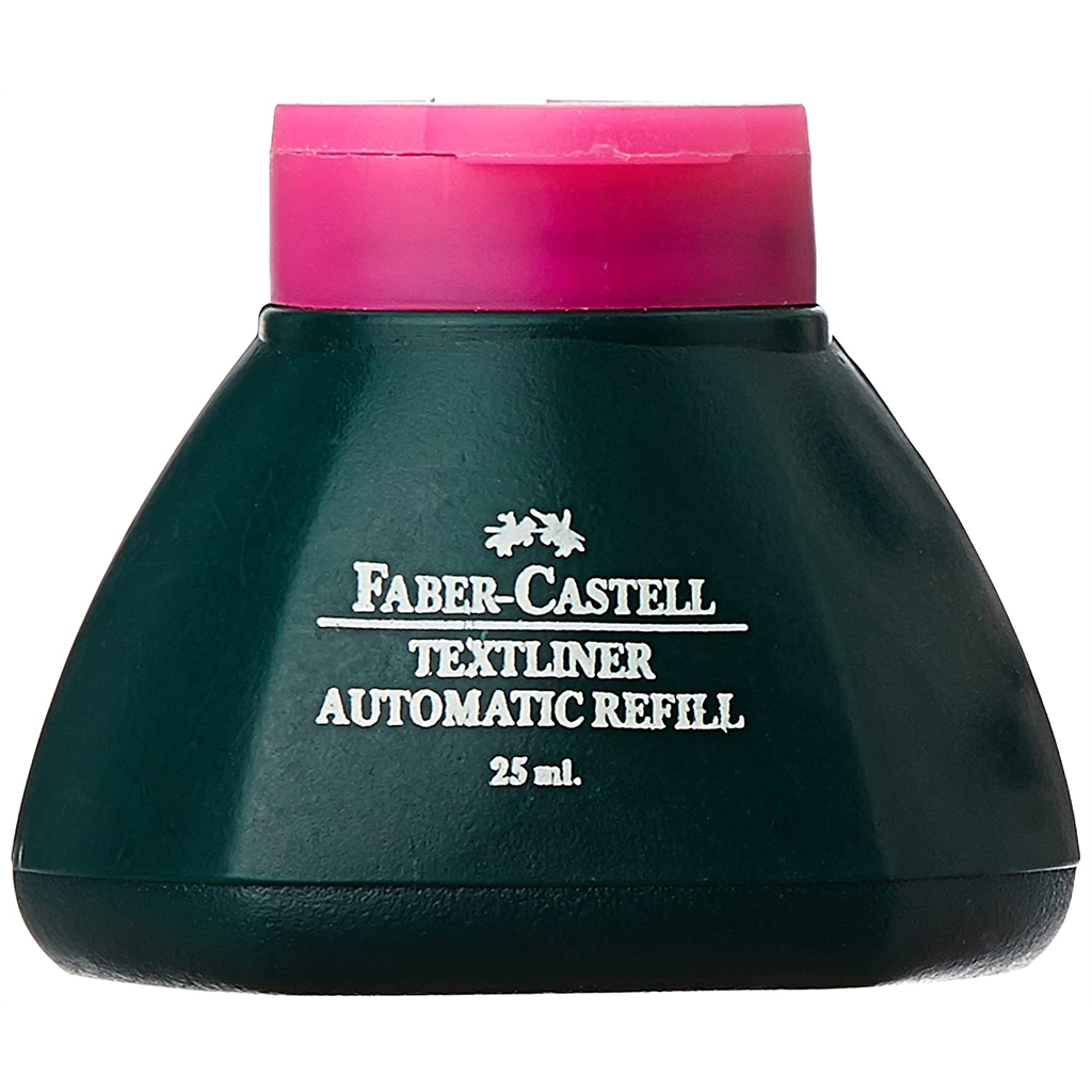 FABER CASTELL HIGHLIGHTER INK 25ml PACK( PINK, YELLOW & ORANGE INK)PACK OF  2 - Highlighters - Faber Castell - Swas Stationery